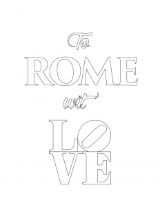 rome wit love logo concept